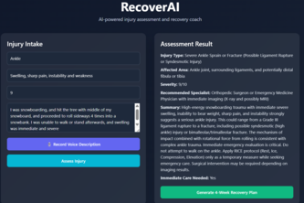 RecoverAI project cover