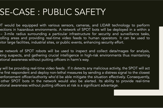 ARISTA : DEPLOYMENT OF SPOT ROBOT FOR PUBLIC SAFETY project cover