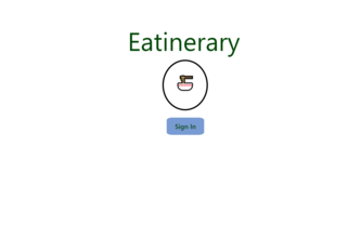 Eatinerary project cover