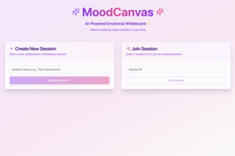 MoodCanvas project cover