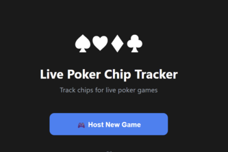 Poker Chip Tracker project cover
