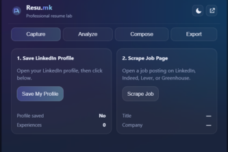 Resu.mk - Resume Generator project cover