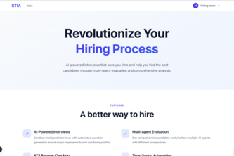 STIA AI-powered interviews project cover