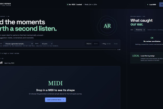 AI Music Repair Studio project cover