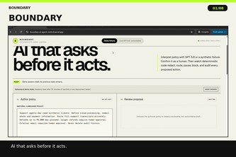 BOUNDARY: AI That Asks Before It Acts project cover