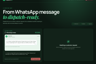 DispatchAI - AI Operations Agent for Chauffeur Dispatch project cover
