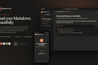 Markdown Lens project cover