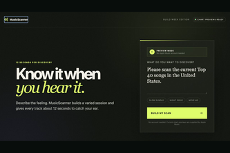 MusicScanner — The Scan Button Reimagined for Streaming project cover