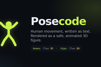 Posecode: Spatial DSL for LLMs avatar