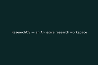 ResearchOS project cover