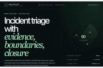 SRE Copilot: Evidence-Driven Incident Triage project cover