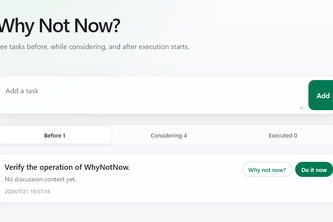 WhyNotNow project cover