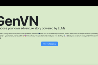 Generative Visual Novel (GenVN) project cover