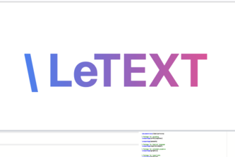 \LeTEXT project cover