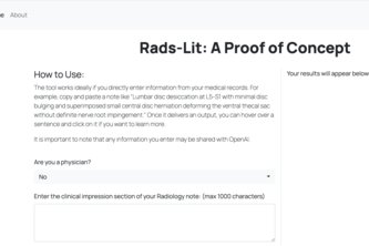 Radiology Report Simplification project cover