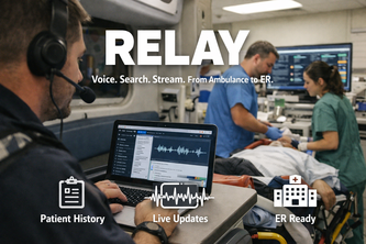 RELAY – Voice, Search, Stream: Save patients from rigs to ER project cover