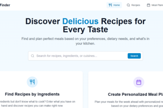 RecipeFinder project cover