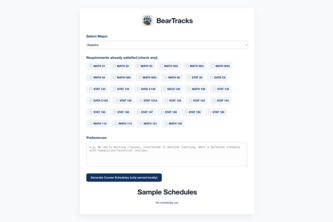 BearTracks project cover